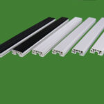 6 PVC laths black or white and different surfaces