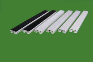 6 PVC laths black or white and different surfaces